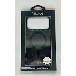 TUMI iPhone 17 Pro Max MagSafe Protective Case‎ Black Clear Slim Phone Cover NEW